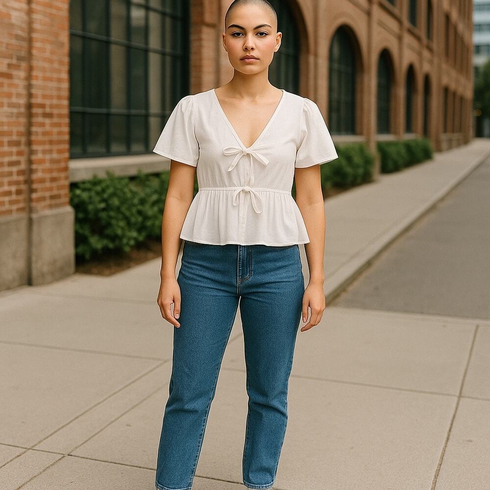 Orange kiss blouse